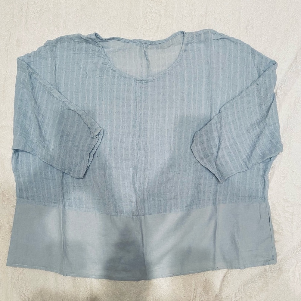 Elegant Blue Women's Top